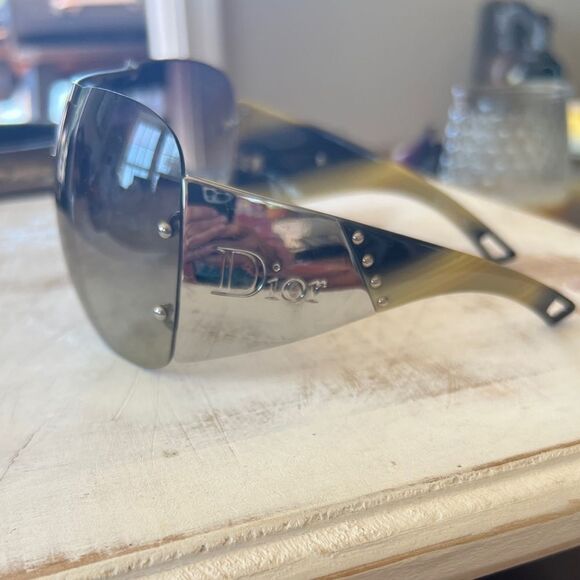 CHRISTIAN DIOR Diorito 1 Y2K Rimless Shield Sunglasses 😎 - Picture 5 of 6